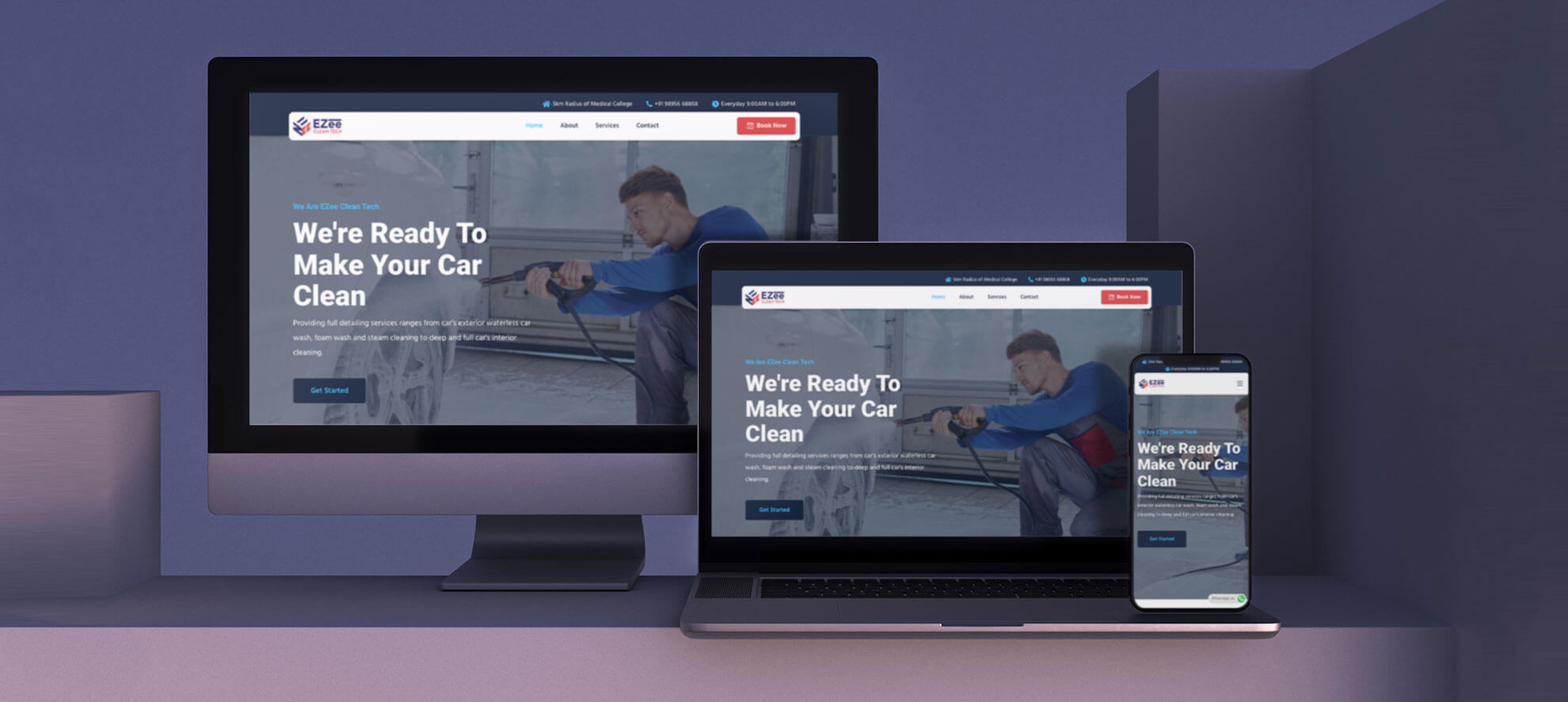 ezee clean tech web development - Zerif Branding